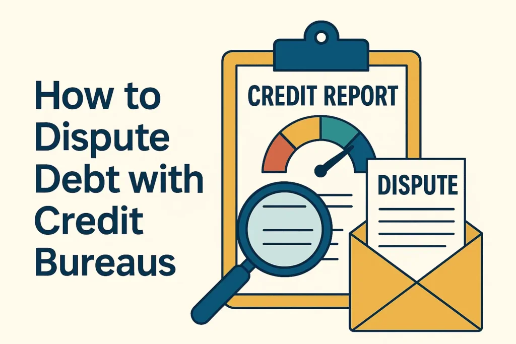how to dispute debt with credit bureaus